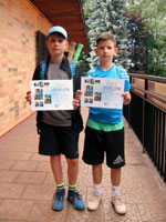 3.m�sto �ty�hra mlad�� ��ci zleva :  Tom� Jurka, Jan Drobn�