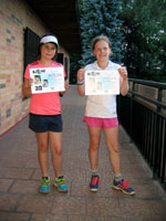 3.m�sto �ty�hra mlad�� �a�ky zleva :  Hana Macurov�, Stella Klim�nkov�