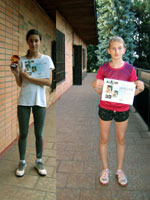 3.m�sto �ty�hra mlad�� �a�ky zleva :  Kl�ra Sikorov�, Kl�ra Turo�ov�