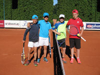 Finalist� �ty�hry zleva :  Luk� Ku�itka, Adam Ku�itka, Jan Frodl, Michal Ol�a