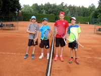 Semifinalist� �ty�hry zleva : Tom� Jurka, Jan Drobn�, Michal Ol�a, Jan Frodl