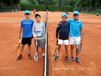 Semifinalist� �ty�hry zleva :  Ond�ej L�sek, Jonas Spirka, Luk� Ku�itka, Adam Ku�itka