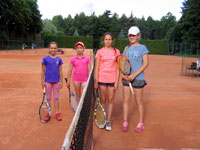 Finalistky �ty�hry zleva : Ella Ftorkov�, Kate�ina Fukalov�, Laura Wawrzykova, Zuzana Bojkov�