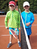 Chlapci p�ed utk�n�m zleva :  Hugo Szlaur, V�clav Rucki