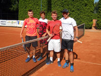 Finalist tyhry zleva :  Ji Bollog, Filip Ka, Dominik Szturc, Adam Jadamus