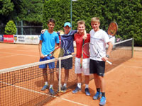 Semifinalist tyhry zleva :  Dominik Wojnar, Vtek Raszka, Dominik Szturc, Adam Jadamus
