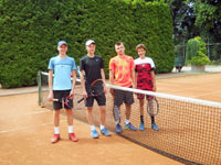 Semifinalist tyhry zleva :  Pavel Drong, Jan Drong, Ji Bollog, Filip Ka