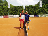 Semifinalist� dvouhra mu�i zleva :  David Kova��k, Ond�ej �tver�k