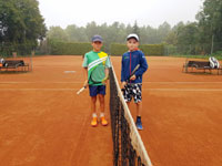 Finalist� dvouhry zleva :  Filip Martinovi�, Stanislav Mich�lek