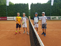 Finalist� �ty�hry zleva :  Jan Chlodnicki, Filip Zasada, Filip Martinovi�, Stanislav Mich�lek