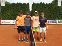 Finalist tyhry zleva :  Adam Jadamus, Vtek Raka, Jan Krahulec, Filip Novek