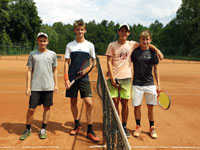 Semifinalist tyhry zleva :  Simon Spirka, Jan Cienciala, Jan Krahulec, Filip Novek