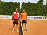 Finalist� dvouhra mu�i zleva :  Robert Rumler, Michal Fran�k