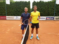 Semifinalist� dvouhra mu�i zleva :  Mat�j Krac�k, Michal Fran�k