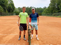 Semifinalist� dvouhra mu�i zleva :  Luk� Dillenz, Robert Rumler