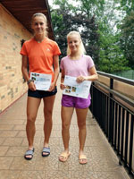 3.m�sto �ty�hra �eny zleva :  Marie Svozilov�, Nella Chiara Ondrou�kov�