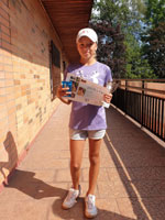 2.m�sto dvouhra mlad�� �a�ky :  Veronika Klar