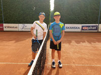 Semifinalist� dvouhry zleva :  Matyas Palupa, Kristi�n Krawiec