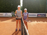 Finalistky dvouhry leva :  Charlotte Felux, Veronika Klar