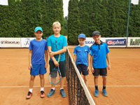 Semifinalist� �ty�hry zleva :  Nikolaos Papavasiliu, Matyas Palupa, Matou� Skiba, Tobi� Horsk�