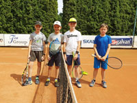 Semifinalist� �ty�hry zleva :  Jakub Turo�, Luk� Pietrosz, Jakub Kafka, Kristi�n Krawiec