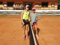 Semifinalistky dvouhry zleva :  Mark�ta Motykov�, Nat�lia Kostka