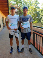 3.m�sto �ty�hra mu�i zleva :  Adam Jurajda, Dominik Barto�