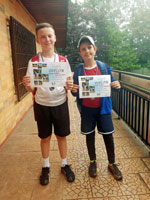 2.m�sto �ty�hra mlad�� ��ci :  Kristi�n Krawiec, Luk� Pietosz