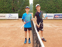 Semifinalist� dvouhry zleva :  Tobi� Horsk�, Luk� Pietrosz