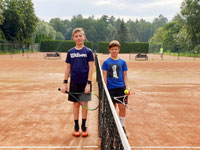 Semifinalist� dvouhry zleva :  Krist�n Krawiec, Michal Mandel�k