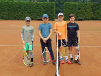 Semifinalist� �ty�hry zleva :  Martin Kytka, V�t Cieslar, Kristi�n Mrakvia, Michal Mandel�k