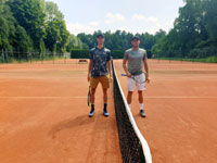 Semifinalist� dvouhra mu�i zleva :  Wojciech Marek, Michal Lu�ovsk�