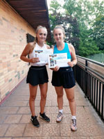 3.m�sto �ty�hra �eny zleva :  Tereza K�enkov�, Gabriela Hrubanov�