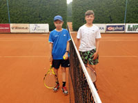 Finalist� dvouhry zleva :  Matou� Skiba, Michal Mandel�k