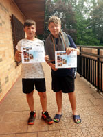 1.m�sto �ty�hra mlad�� ��ci :  Michal Mandel�k, Ji�� Mazal