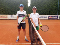 Finalist� dvouhry zleva :  Matou� Sm��i�ka, �t�p�n Robenek