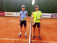 Semifinalist� dvouhry zleva :  Matou� Sm��i�ka, Luk� Pietrosz