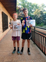 2.m�sto �ty�hra star�� ��ci zleva :  Darius Germala, Jan Drobn�