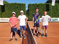 Finalist� �ty�hry zleva :  �t�p�n Robenek, Patrik �ima, Jan Drobn�, Darius Germala