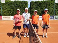 Semifinalist� �ty�hry zleva :  �t�p�n Robenek, Patrik �ima, David Smol�k, Tom� Ka�p�rek