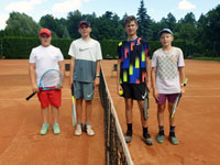 Semifinalist� �ty�hry zleva :  Dominik Vav��nek, Maty� Dohnal, Jan Drobn�, Darius Germala