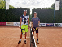 Finalist� dvouhry zleva :  �imon Mali�, Wojciech Marek