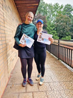 1.m�sto �ty�hra �eny zleva :  Nikola Tomanov�, Krist�na Hrabalov�