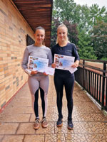 2.m�sto �ty�hra �eny zleva :  Krist�na Dama�kov�, Nella Chiara Ondrou�kov�