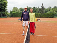 Semifinalist� dvouhry zleva :  Martin �oukal, Thomas Su�e�