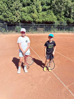 Semifinalist� zleva :  Ane�ka Nezhodov�, Martin Melichar