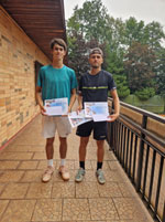 1.m�sto �ty�hra mu�i zleva :  Alan Hudson Baxter, Patrik Oplu�til