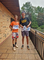 2.m�sto �ty�hra mu�i zleva :  Matou� Otypka, �imon Mali�