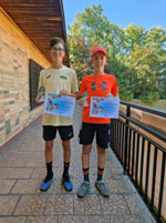 2.m�sto �ty�hra star�� ��ci zleva :  Jan Stav�la, Denis Konderla