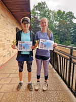 1.m�sto �ty�hra star�� �a�ky zleva :  Marie Loskov�, Kate�ina Landov�